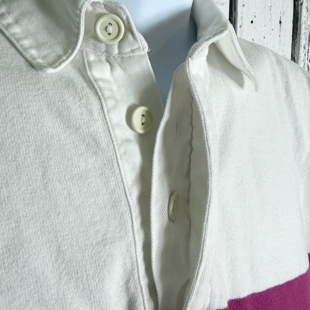 Vtg 90s Dockers Rugby Shirt Men's XL Long Sleeve Cotton Polo Collar Retro Preppy - Picture 4 of 9